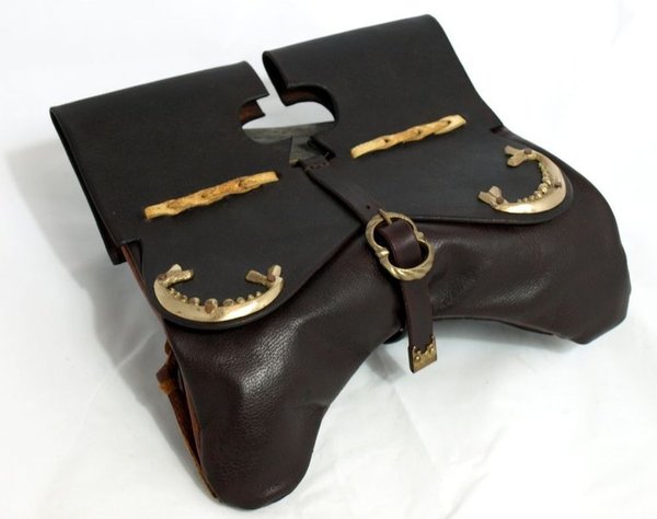 Herrentasche 15. Jahrhundert (braun) - 15th century men's purse (brown)